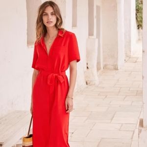 ISO Sezane Red Lexia dress - 36/38